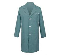 TAILOR'S Personnalisé Personnalisable Brodé Hommes Blouse de Laboratoire, Blouse Chimie, Manche Longue Blouse de Médecin Médical pour Chimie étudiant et Lycée Hospital Industriel