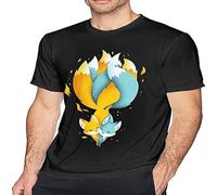 Tails of Fire and Ice Men's Short Sleeve t-Shirt Sports T-Shirt T-Shirt Black XXL