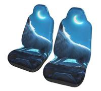 Tails of The Night Print Housses pour Siège Lot De 2 Antidérapant Housse De Protection Sièges Voitures Respirant Protecteurs De Sièges pour SUV Passager Camions