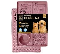 Tails & Tales Tapis à lécher pour animaux de compagnie, grande taille avec ventouses antidérapantes, alimentation lente pour chien et chat pour soulager l'anxiété, tapis d'entraînement au toilettage