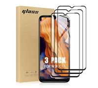 TailTech Lot de 3 films de protection d'écran pour Nokia C12 en verre trempé à couverture complète pour Nokia C12, protection bord à bord