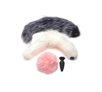 TAILZ - Plug Anal Snap-On avec 3 Queues Interchangeables