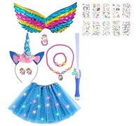 TaimeiMao Ensemble de costume de princesse licorne avec LED, costume de licorne pour Réservé aux 15 ans et plus