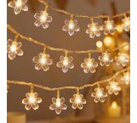 TaimeiMao Guirlande Cerisier Lumineuses, Guirlande Lumineuse Fleur USB, Branches de Fleurs de Cerisier LED, Mädchen Zimmer Deko, Décoratives Jardin Mariage Intérieur Extérieur, 3 m 20 LED