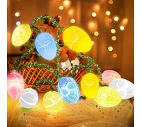 TaimeiMao Guirlandes de Pâques, 1.5M Easter Egg Guirlandes, Oeuf de Pâques Led Lumière, Lumières à Oeufs, Lumières Décoratives de Pâques, Guirlande Lumineuse pour La Décoration de Pâques