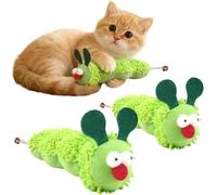 TaimeiMao Jouet à l'herbe à Chat, Jouet interactif pour Chat, Jouet Chenille pour Chaton, Coussin Doux à l'herbe à Chat, Jouet pour Chat pour s'amuser Seul, Soins dentaires pour Chat