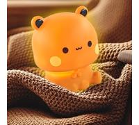 TaimeiMao Lumière Panda en Silicone, Veilleuse Tactile Bebe Maternité, Veilleuse BUBU Mignon 5 Modes Dimmable, Lampe de Chevet Enfant Deco Chambre Bebe, pour Chambre d'Enfant/Décoration de Bureau
