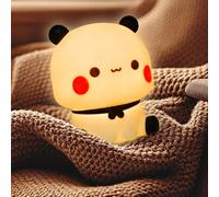 TaimeiMao Lumière Panda en Silicone, Veilleuse Tactile, Veilleuse Bebe Maternité, Veilleuse BUBU Mignon 5 Modes Dimmable, Lampe de Chevet Enfant, pour Chambre d'Enfant Décoration
