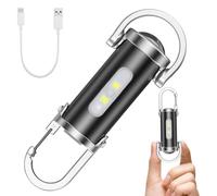 TaimeiMao Mini porte-clés super lumineux, mini lampe de poche LED super lumineuse, 1200 lumens, 3 modes, pour la maison, la voiture, le travail en plein air, les voyages, le camping