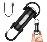 TaimeiMao Mini porte-clés super lumineux, mini lampe de poche LED super lumineuse, 1200 lumens, 6 modes, pour la maison, le travail en plein air, les voyages, le camping