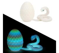 TaimeiMao Oeuf De Serpent Imprimé en 3D, Jouet Serpent Imprimé 3D, Articulation Mobile, Convient pour Les Voitures, Les Bureaux et la Décoration de la Maison