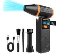 Taimimy Souffleur Air Comprimé 100 Vitesses 210000 TR/Min, Mini Souffleur sans Fil Super Puissant avec Batterie 8000mAh et Lumière LED pour PC, Clavier, Voiture