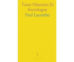 Taine Historien Et Sociologue