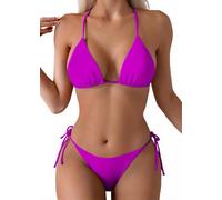 Tainehs Haut Triangulaire pour Femme, Lilas, L