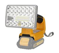 Taingwei Lampe LED sans fil 2000lm, compatible avec la batterie Dewalt 18V 54V, lampe de travail 18W, pour le camping, la réparation de voiture, l'urgence