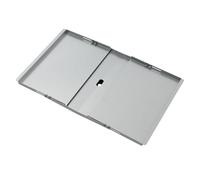 TAINO Bac à graisse universel avec bac de récupération - Égouttoir universel réglable - Accessoire pour barbecue à gaz - Acier argenté