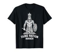 Taino Nation Warrior Drapeau portoricain Pride Boricua Boriken T-Shirt