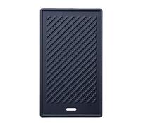 TAINO Platinum/Black Plaque de cuisson réversible en fonte Accessoire pour barbecue à gaz