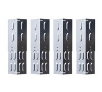TAINO Set de 4 Couvre-brûleurs universels en acier inoxydable Taille réglable Distributeur de flammes