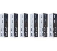 TAINO Set de 6 couvercles de brûleurs universels en acier inoxydable à taille réglable Distributeur de flammes Pièces de rechange pour barbecue