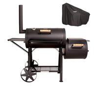 TAINO YUMA Fumoir 90kg Set avec housse Barbecue au charbon de bois BBQ Fumoir