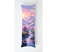 Tainrun Body Pillow Cover, Beautiful Scenery Long Pillow Case with Zipper, Decorations Double Sided Print Bolster Pillow Cases for Sofa Living Room Home Decor 16x57 inch River