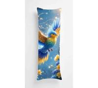 Tainrun Body Pillow Cover, Blue Birds Long Pillow Case with Zipper, Decorations Double Sided Print Bolster Pillow Cases for Sofa Living Room Home Decor 20x60 inch Flowers