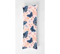Tainrun Body Pillow Cover, Blue Butterfly Long Pillow Case with Zipper, Decorations Double Sided Print Bolster Pillow Cases for Sofa Living Room Home Decor 20x60 inch Plant