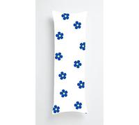 Tainrun Body Pillow Cover, Blue Flowers Long Pillow Case with Zipper, Decorations Double Sided Print Bolster Pillow Cases for Sofa Living Room Home Decor 14x40 inch Floral Print