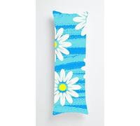 Tainrun Body Pillow Cover, Daisy Print Long Pillow Case with Zipper, Decorations Double Sided Print Bolster Pillow Cases for Sofa Living Room Home Decor 20x60 inch Blue