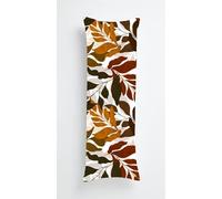 Tainrun Body Pillow Cover, Fallen Leaves Long Pillow Case with Zipper, Decorations Double Sided Print Bolster Pillow Cases for Sofa Living Room Home Decor 14x40 inch Brown