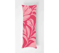 Tainrun Body Pillow Cover, Graffiti Flower Long Pillow Case with Zipper, Decorations Double Sided Print Bolster Pillow Cases for Sofa Living Room Home Decor 20x53 inch Pink