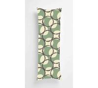 Tainrun Body Pillow Cover, Green Dotted Long Pillow Case with Zipper, Decorations Double Sided Print Bolster Pillow Cases for Sofa Living Room Home Decor 14x40 inch Brown Line