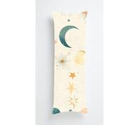 Tainrun Body Pillow Cover, Moon Stars Long Pillow Case with Zipper, Decorations Double Sided Print Bolster Pillow Cases for Sofa Living Room Home Decor 28x35 inch Beige
