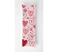 Tainrun Body Pillow Cover, Pink Lines Long Pillow Case with Zipper, Decorations Double Sided Print Bolster Pillow Cases for Sofa Living Room Home Decor 20x60 inch Heart