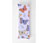 Tainrun Body Pillow Cover, Purple Butterfly Long Pillow Case with Zipper, Decorations Double Sided Print Bolster Pillow Cases for Sofa Living Room Home Decor 14x40 inch Leaves