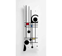 Tainrun Body Pillow Cover, Rhythmic Lines Long Pillow Case with Zipper, Decorations Double Sided Print Bolster Pillow Cases for Sofa Living Room Home Decor 24x71 inch Dots