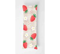 Tainrun Body Pillow Cover, Strawberries Long Pillow Case with Zipper, Decorations Double Sided Print Bolster Pillow Cases for Sofa Living Room Home Decor 20x53 inch Flowers