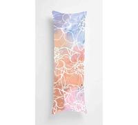 Tainrun Body Pillow Cover, White Line Long Pillow Case with Zipper, Decorations Double Sided Print Bolster Pillow Cases for Sofa Living Room Home Decor 20x60 inch Gradient