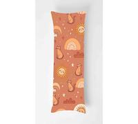 Tainrun Taie Oreiller 50x135cm Herbe à Chat, Oreiller de Corps Animaux avec Fermeture Éclair Invisible, taie Traversin 135cm Double Face Impression Latéral Velour Body Pillow, Housse de Coussin