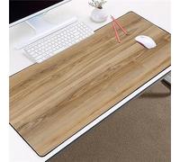 Tainrun Tapis de Souris Gaming XXL 800x400x2mm,Tapis de Souris à Bords Cousus Grand,Base en Caoutchouc Antidérapante pour Joueur/Bureau/Bureau/Maison(Texture De Bois D'Antan)