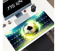 Tainrun Tapis de Souris XXL 1000x500x3mm Football Bleu Grand Tapis de Souris de Jeu - Surface Spéciale Améliore la Vitesse et la Précision - pour Touts Types de Souris et Claviers