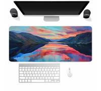 Tainrun Tapis de Souris XXL Gaming Rivière, Tapis de Souris 1200x600mm | Grand Tapis de Bureau Canyon Mouse Pad, Bords Cousus, Base Antidérapante, Haute précision et Vitesse pour Bureau, Gamer