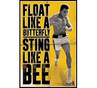 Tainsi ASHER Gift Muhammad Ali - Flotteur comme un papillon - Poster mat - 28 cm x 43 cm - LS-102