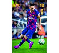 Tainsi ASHER Gift Poster Messi FC Barcelone 2019/2020 - Poster mat sans cadre 28 x 43 cm - LS-289
