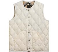 Taion - Doudoune sans manches en duvet - Military Crew Neck Down Vest Soft Shell Off White en Nylon - Taille XS - Blanc Blanc XS