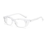 TAIOYHD Lunettes de sécurité anti-pollen pour enfants, protection UV, lunettes de protection en silicone avec protection latérale pour enfants de 4 à 10 ans (couleur : transparent)