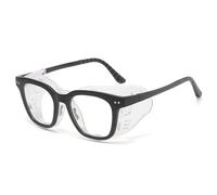 TAIOYHD Lunettes hydratantes pour apaiser les yeux secs - Lunettes de protection contre la lumière bleue, le pollen, le vent et la poussière, grande monture unisexe avec silicone souple(noir)