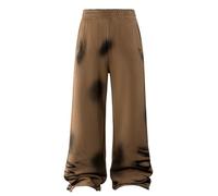 TAIOYHD Pantalon Ample et Droit à imprimé Animal Vintage for Homme, en Coton, for Le Jogging et Les Sports de Balle, Style Streetwear, Tailles 18-25(Bruin,M)