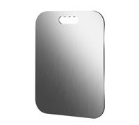 TAIOYHD Planche à découper en acier inoxydable 316 de 2 mm d'épaisseur - Planche à découper antibactérienne, antidérapante et double face pour camping-cars/appartements(40 * 30cm)